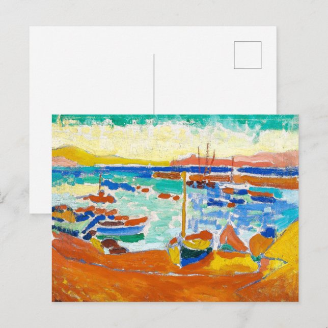 Postal Barcos en Collioure | Andre Derain | (Anverso / Reverso)