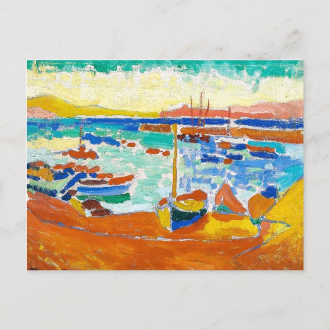 Postal Barcos en Collioure | Andre Derain | (Anverso)