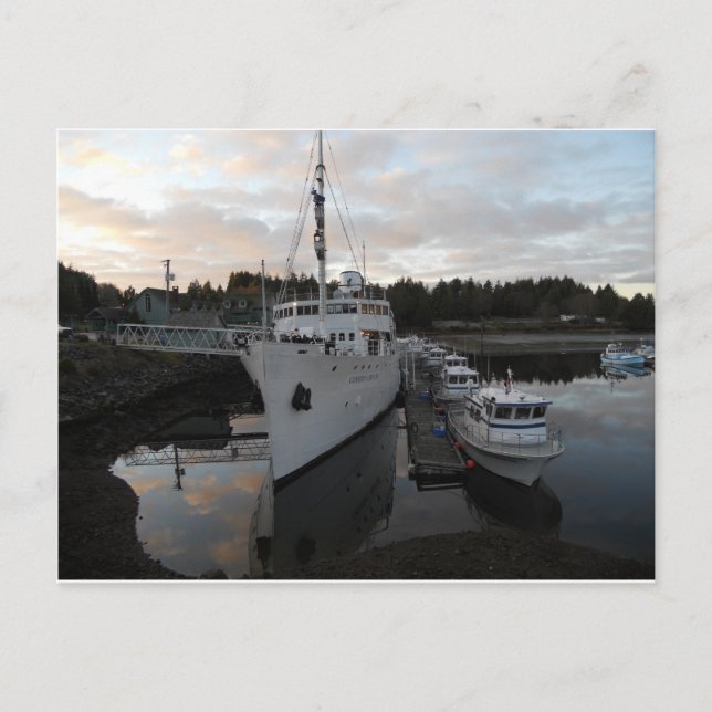 Postal Barcos en Dock (Anverso)