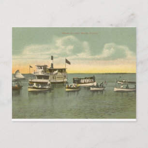 Postal Barcos en el lago Eustis, Florida - 1910