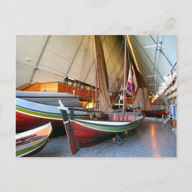 Postal Barcos en el "Museo Fram" Oslo (Anverso)