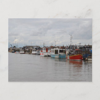 Postal Barcos En El Río Del Sur