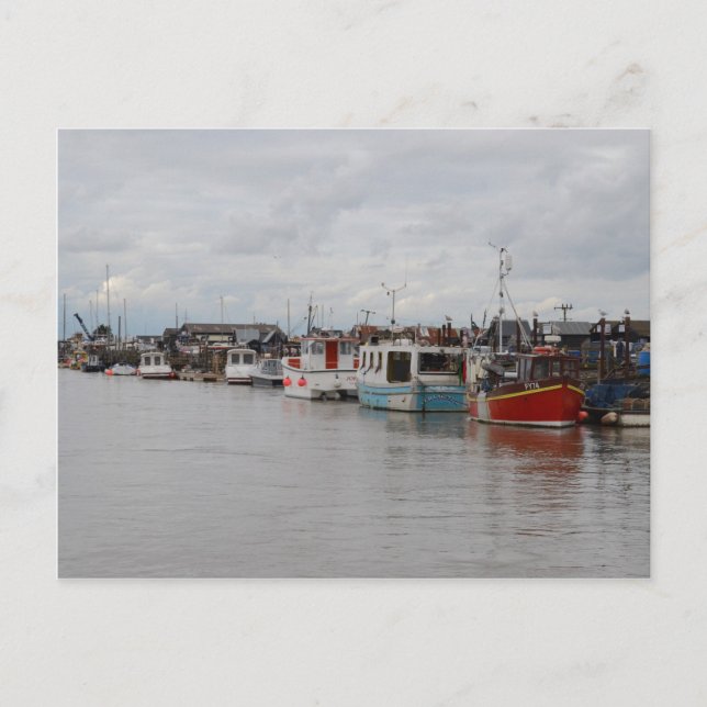 Postal Barcos En El Río Del Sur (Anverso)
