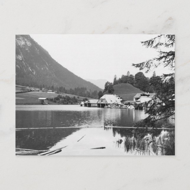 Postal Barcos en Konigssee, c.1910 (Anverso)