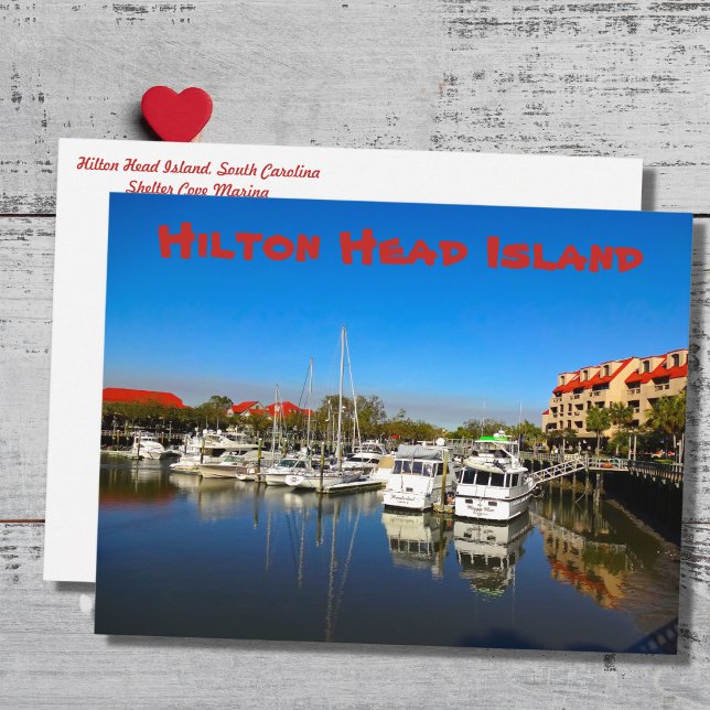 Postal Barcos en Shelter Cove Marina Hilton Head Island S (Subido por el creador)