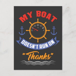 Postal Barcos - Mi barco no funciona con agradecimientos