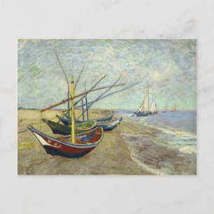 Postal Barcos pesqueros de Van Gogh