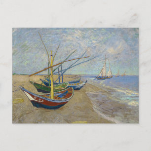 Postal Barcos pesqueros de Vincent Van Gogh