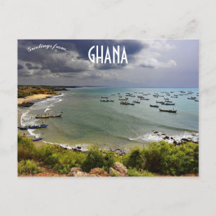 Postal Barcos pesqueros en Senya Beraku Ghana