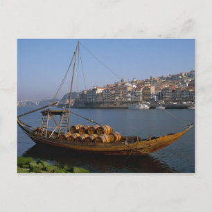 Postal Barcos Rabelo, Porto, Portugal