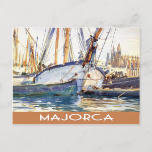 Postal Barcos vintage de Mallorca