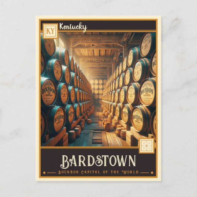 Postal Bardstown, Kentucky | Vintage (Anverso)