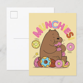 Postal ¡Bare Bears - Grizz Donut Munchies!