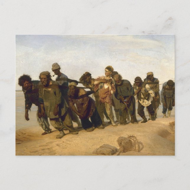 Postal Barge Haulers en el Volga (Anverso)