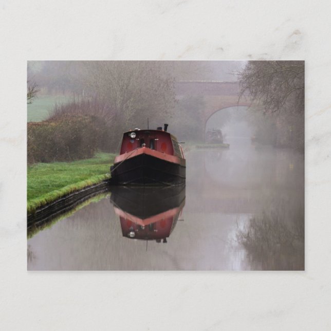 Postal Barge místico en el canal (Anverso)