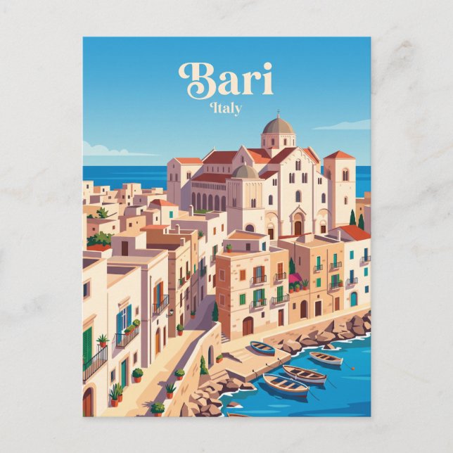 Postal Bari, Italia (Anverso)