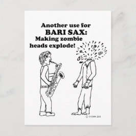 Postal Bari Sax hace que los zombies exploten