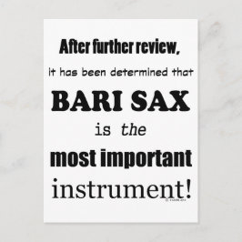 Postal Bari Sax Instrumento Más Importante