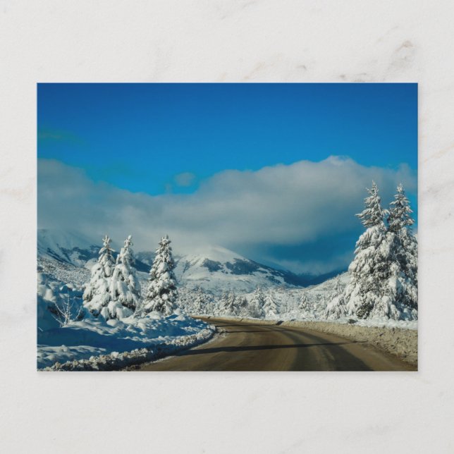 Postal Bariloche, Carretera A La Estación De Esquí (Anverso)