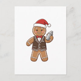 Postal Barista de Pan de Jengibre Navidad 2026 Café de Va