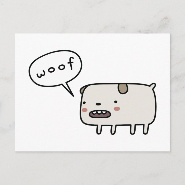 Postal Barking de perros (Anverso)