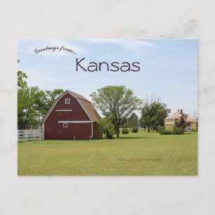 Postal Barn en Kansas Rural