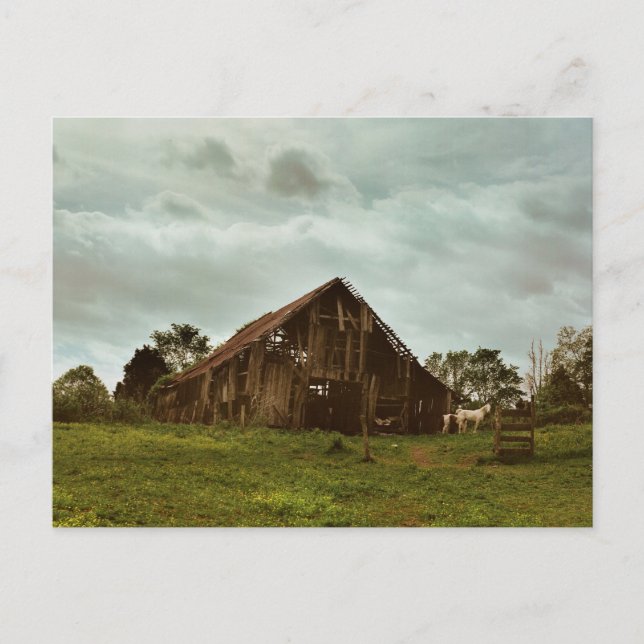 Postal Barn en la mañana (Anverso)