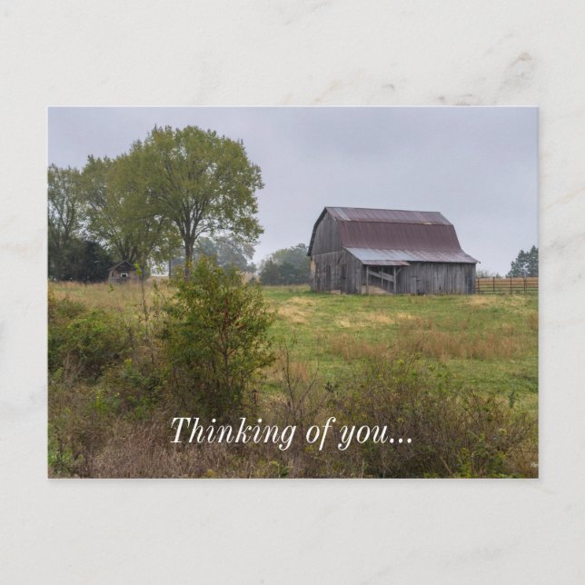 Postal Barn En Una Colina (Anverso)