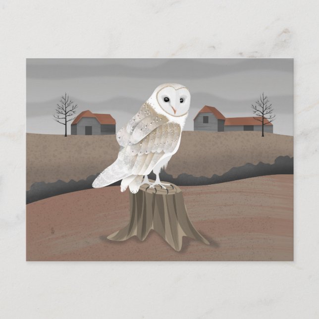 Postal Barn Owl (Anverso)