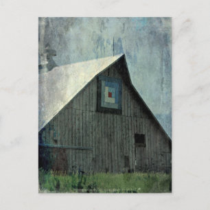 Postal Barn Quilt Grunge