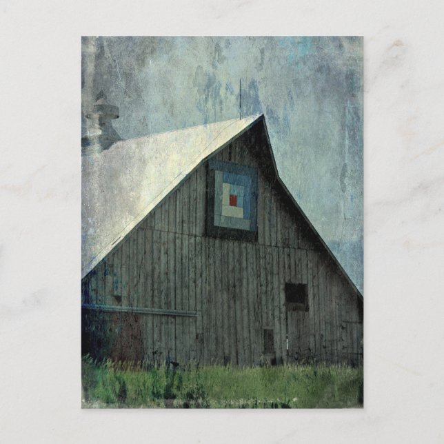 Postal Barn Quilt Grunge (Anverso)
