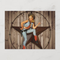 Barn Wood Texas Star West Country Cowgirl