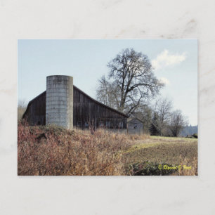 Postal Barn y Silo - Postcard