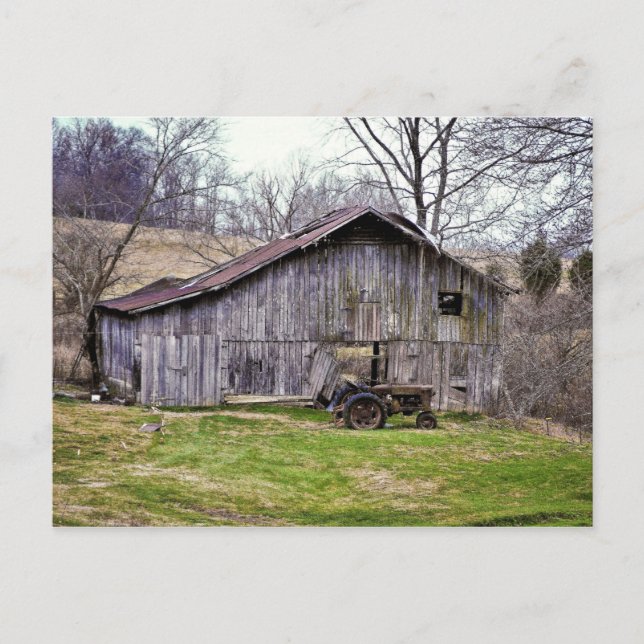 Postal Barn y Tractor (Anverso)