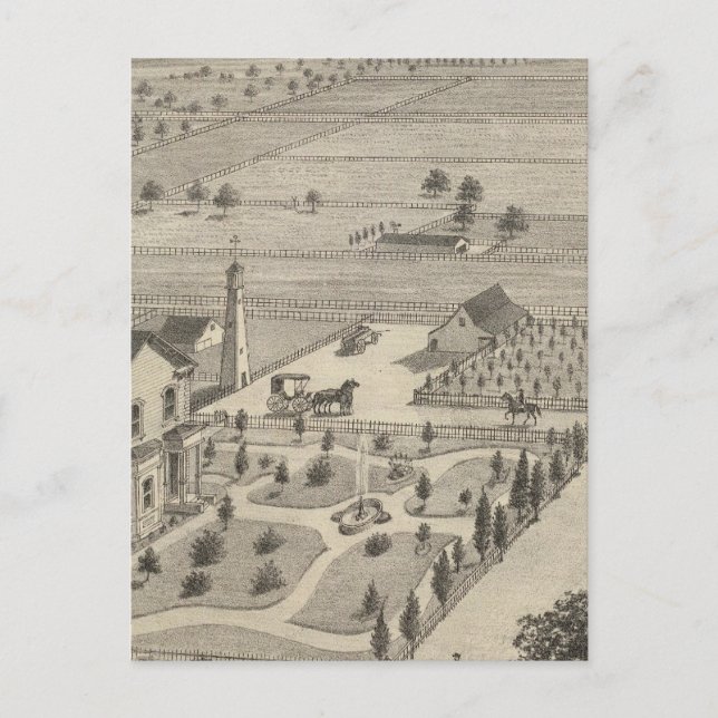 Postal Barnes res, Woodland (Anverso)