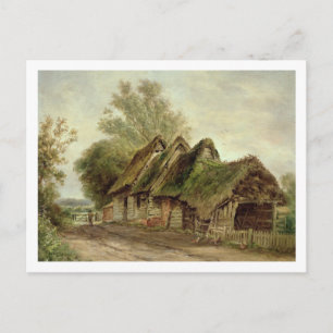 Postal Barns en Flatford (aceite sobre lienzo)