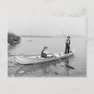 Postal Barqueros del río San Lorenzo, 1890
