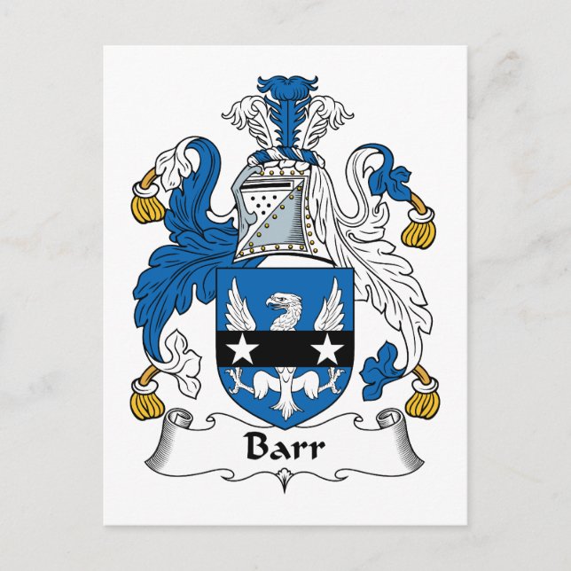 Postal Barr Family Crest (Anverso)