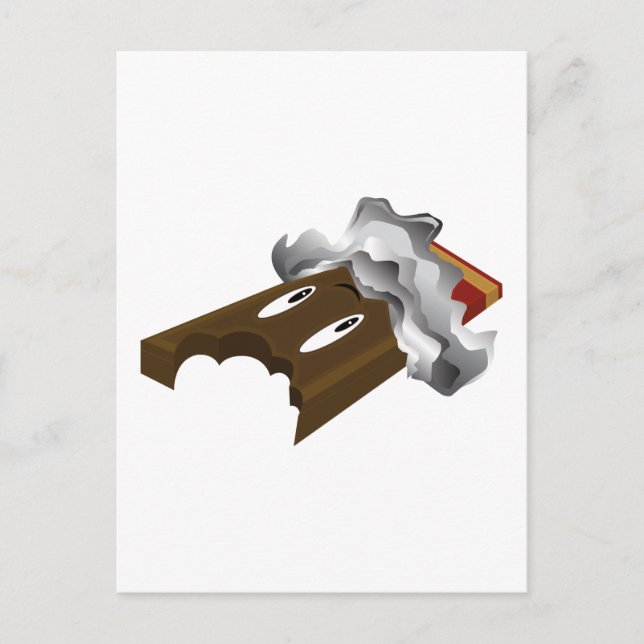 Postal Barra de chocolate - Cometa (Anverso)