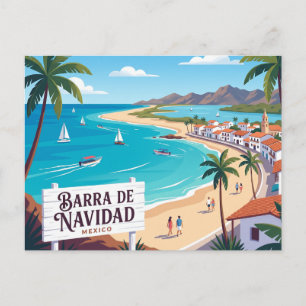 Postal Barra de Navidad México