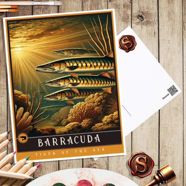 Postal Barracuda | Postcarta de animales de cosecha de co (Subido por el creador)