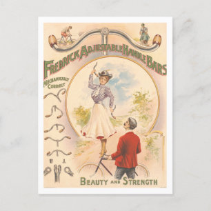 Postal Barras de control de bicicletas de publicidad de é