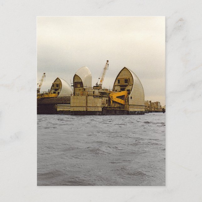 Postal Barrera del río Támesis - Postcarta de construcció (Anverso)