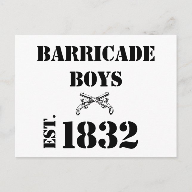 Postal Barricadas Boys Odds and Ends (Anverso)