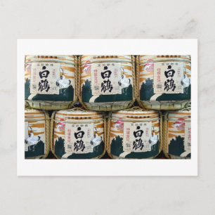 Postal barriles de sake Hakutsuru (grulla blanca): Tokio