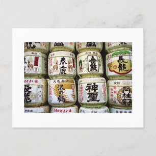 Postal Barriles de sake: Nara, Japón