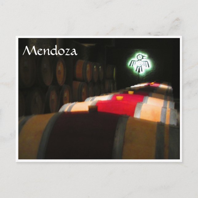 Postal barriles rojos mendoza (Anverso)