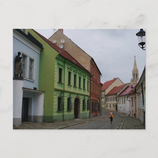 Postal Barrio antiguo de Bratislava, Eslovaquia (Anverso)