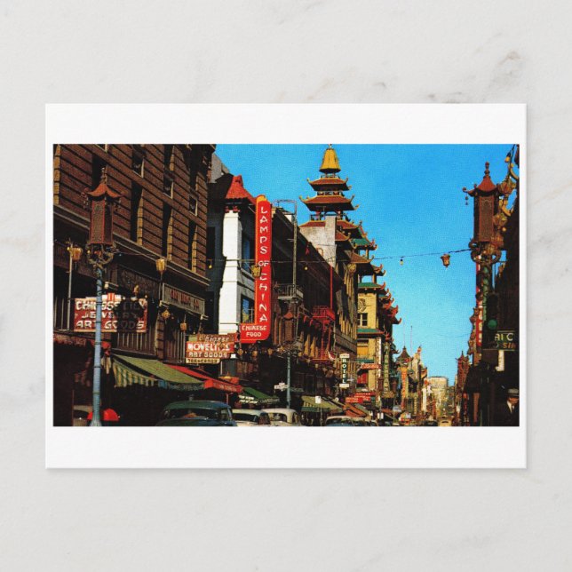 Postal Barrio chino, añada de San Francisco en los años 5 (Anverso)