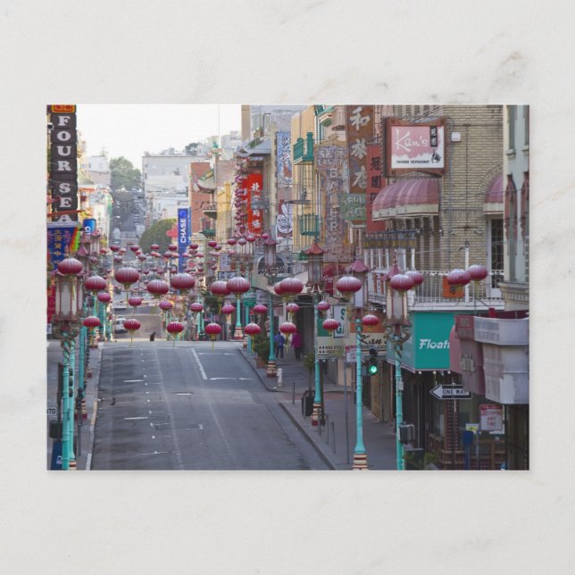 Postal Barrio Chino en la calle Grant en San Francisco, (Anverso)